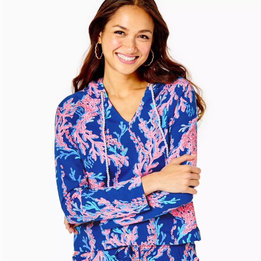 Lilly Pulitzer Kiawah Cropped Hoodie